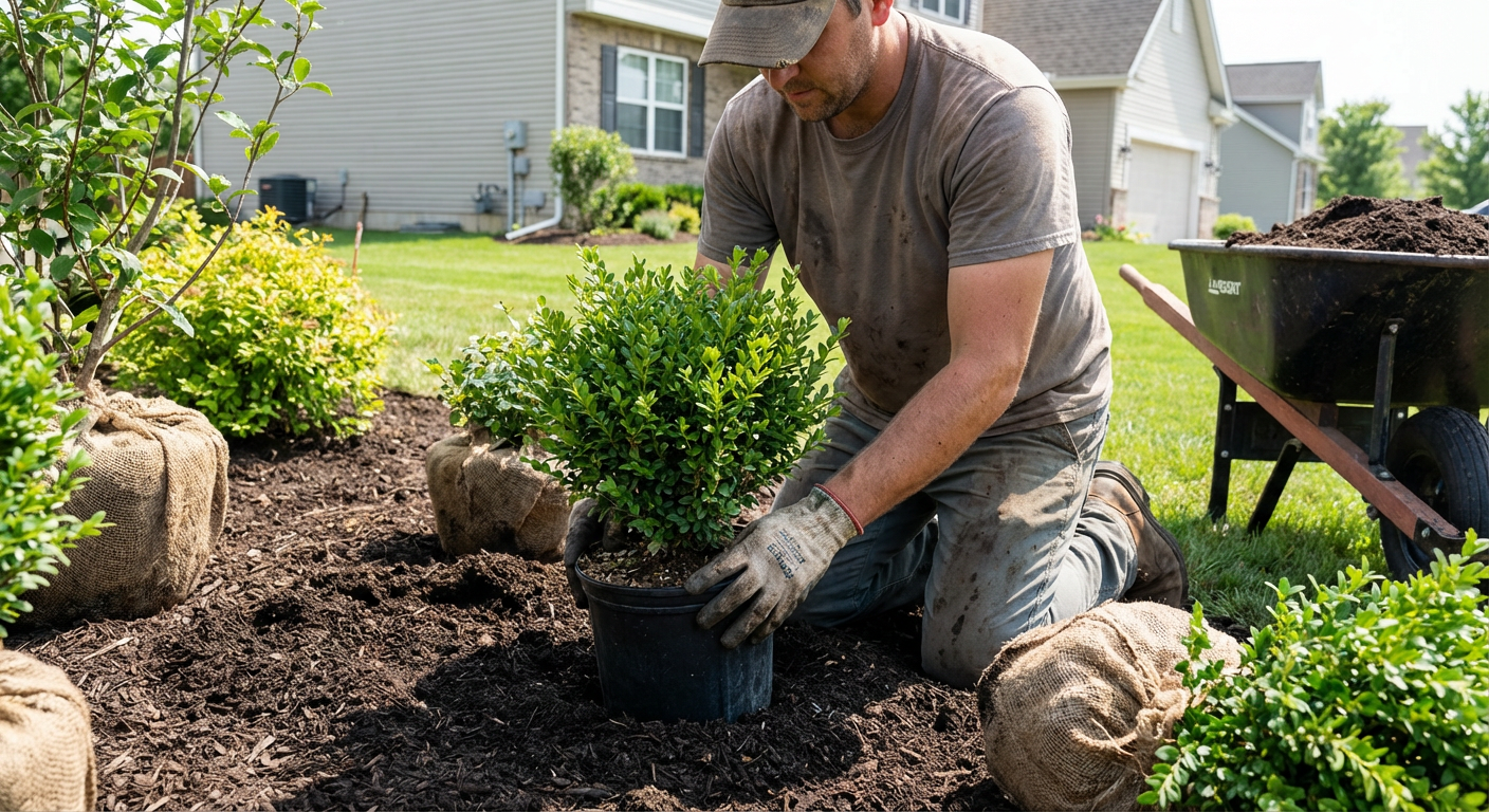 Nano_Banana_Pro__Professional_landscaper_planting_shrubs_in_a_freshly_prepared_garden_bed_in_a_subur