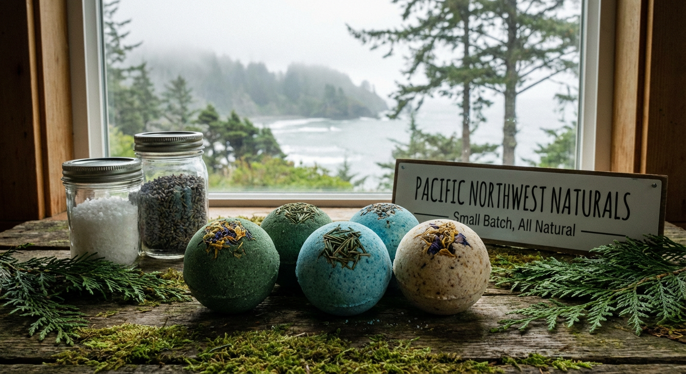 Nano Banana Pro High quality_ all natural_ bath bombs_ Made from Pacific Northwest ingredients__2