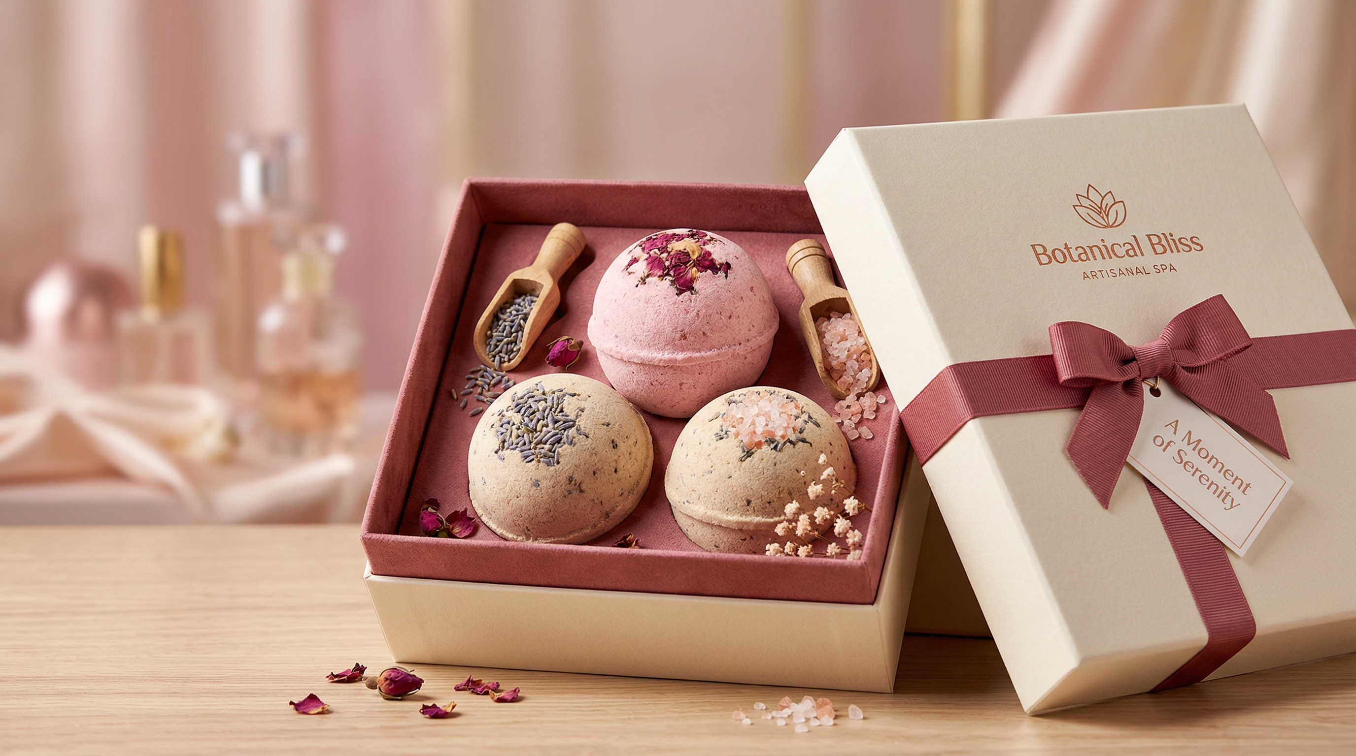 Product Reshoot - Add the bath bombs to the gift box